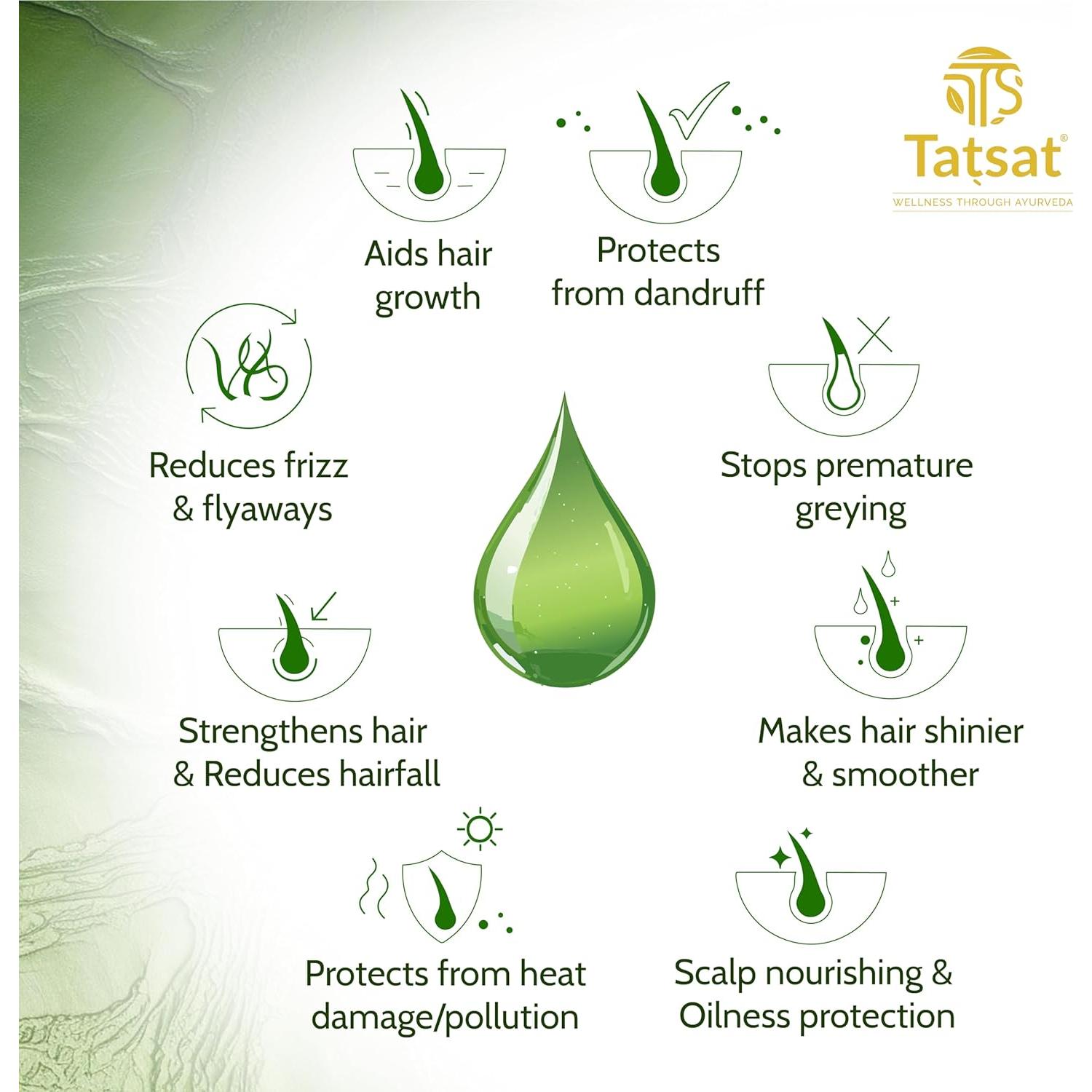 Suero Capilar Ayurvédico Tatsat 30ml - Crecimiento y Nutrición