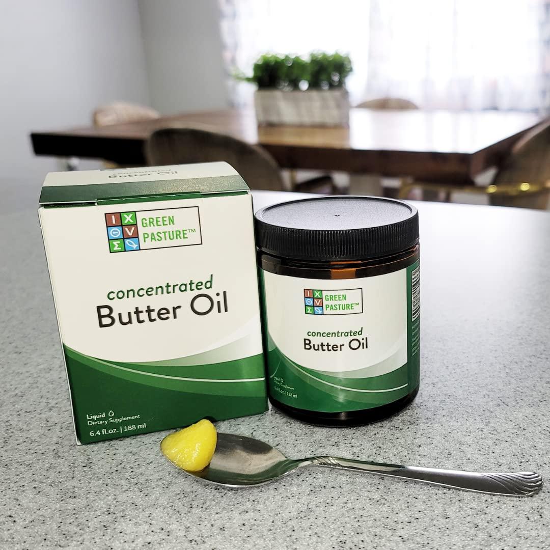Aceite de Mantequilla Concentrado Green Pasture 181 ml - CLA - Vitamina A