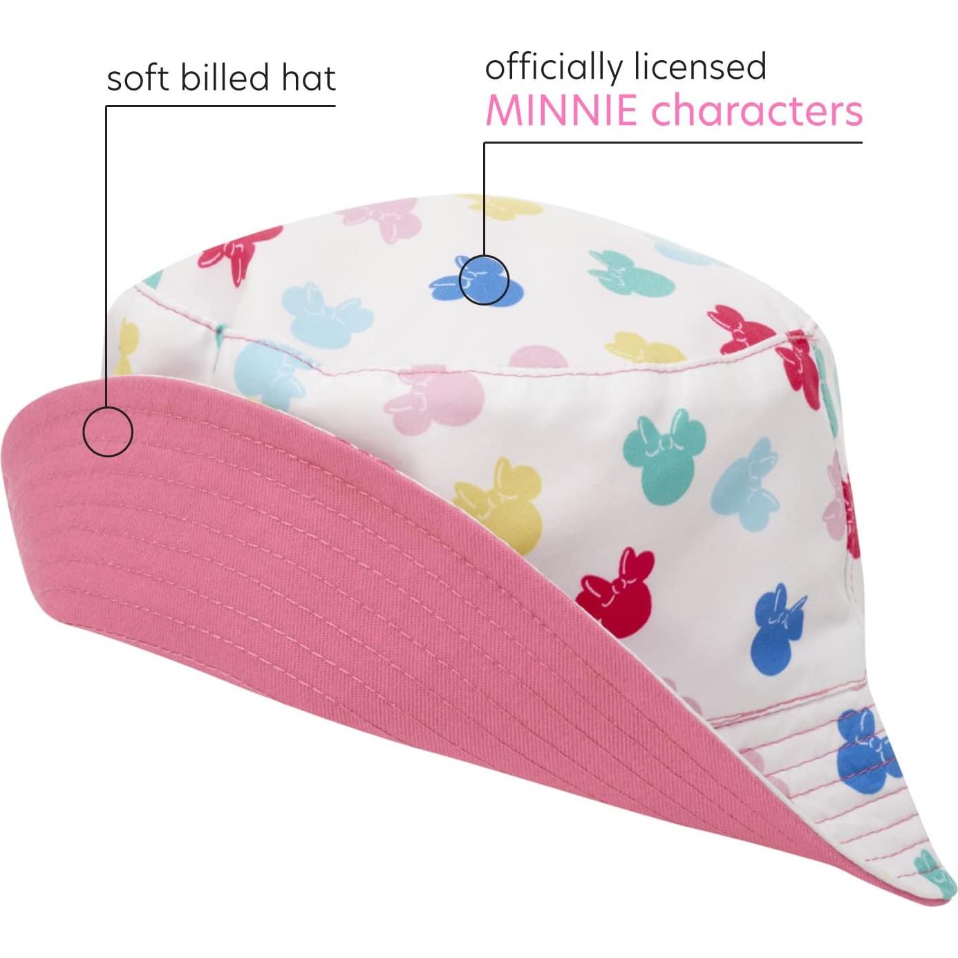 Sombrero Cubo Disney Minnie Mouse 3-6 Años Protección Solar