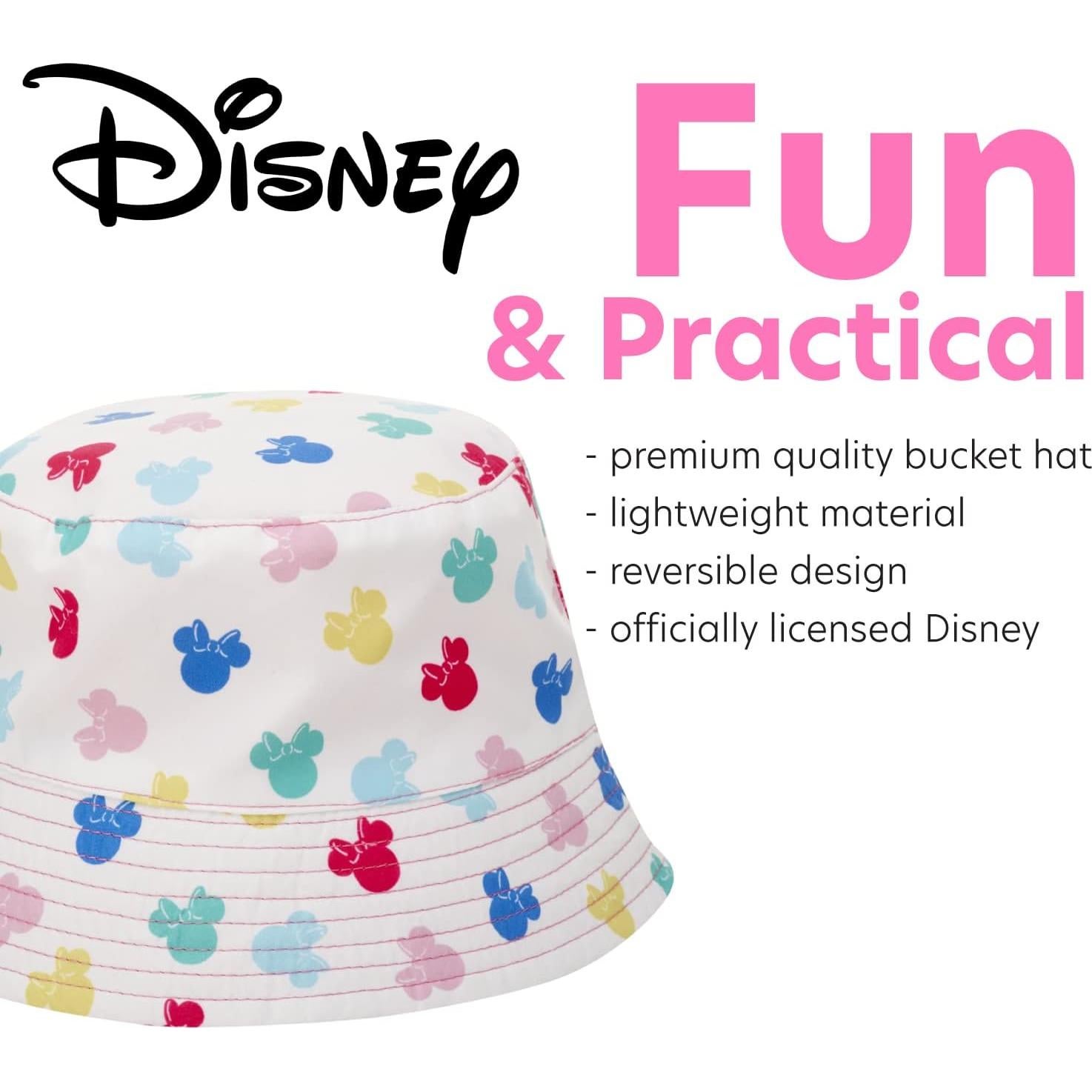 Sombrero Cubo Disney Minnie Mouse 3-6 Años Protección Solar