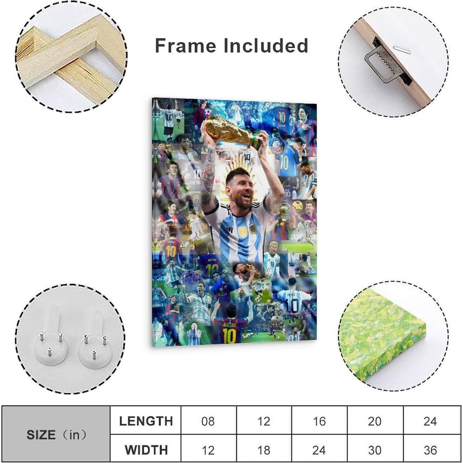 Póster de Messi Legendario 60x90 cm Arte de Pared