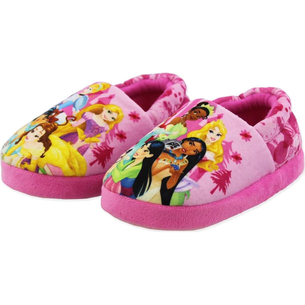 Zapatillas de felpa Disney Princess para niñas 7-8 Rosa