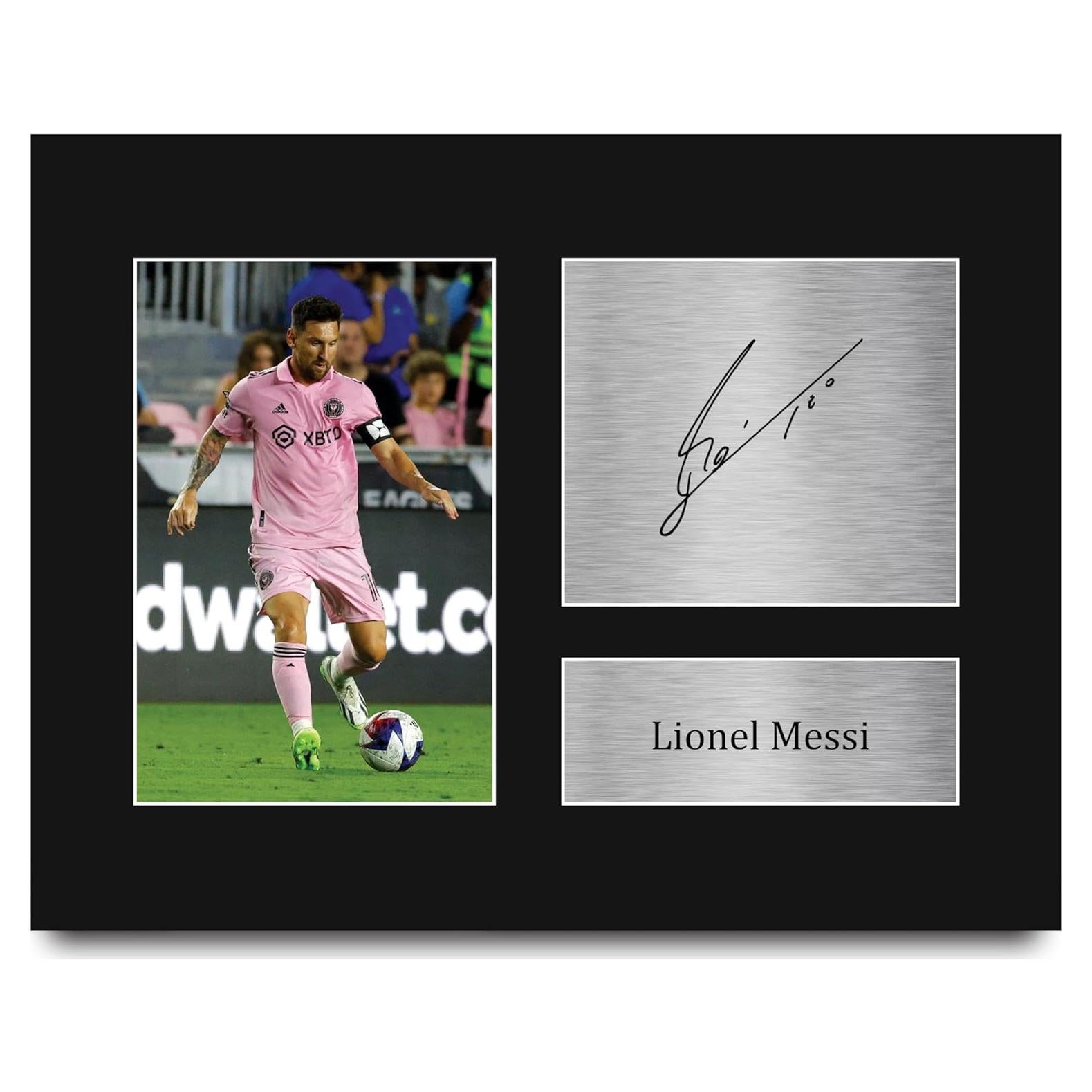 Display sin marco Lionel Messi Inter Miami 27.94x22.86cm