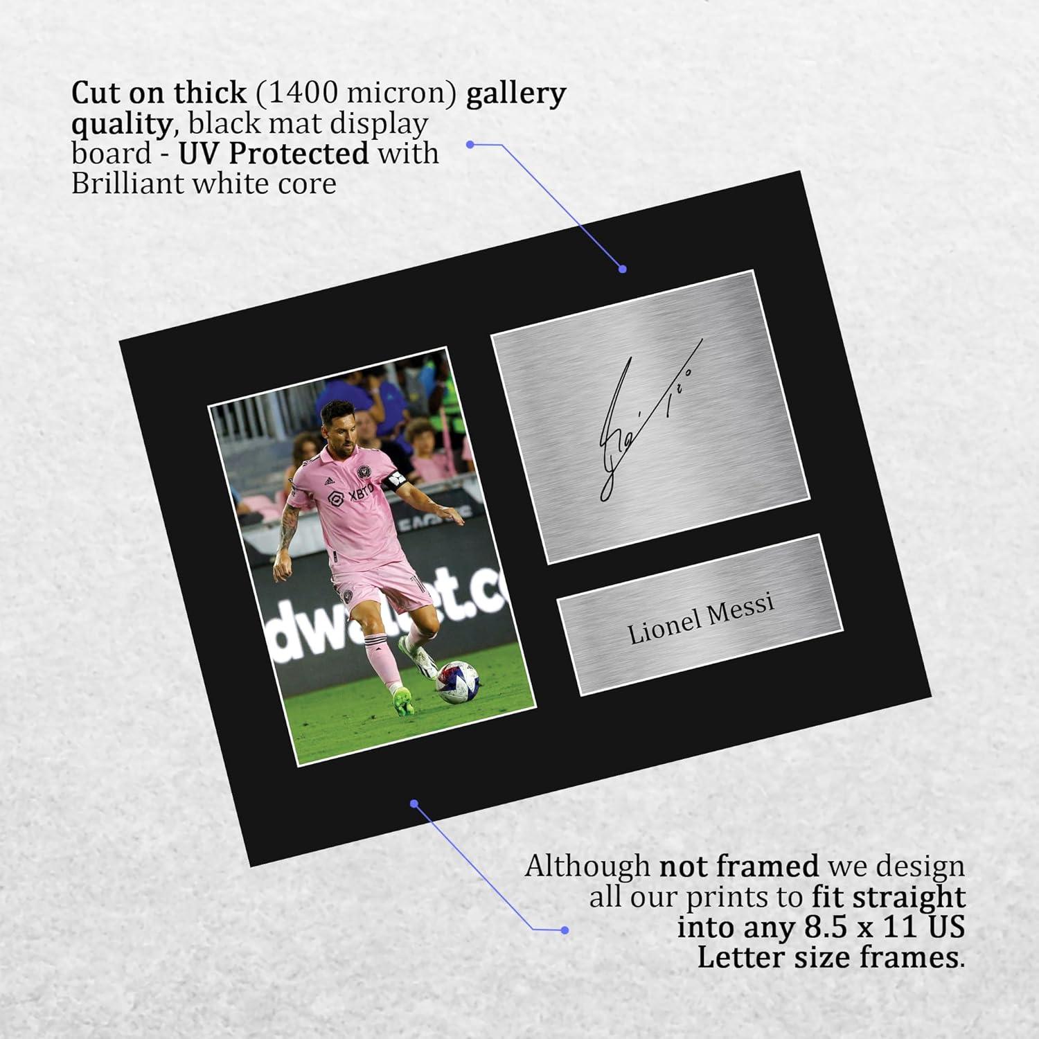 Display sin marco Lionel Messi Inter Miami 27.94x22.86cm