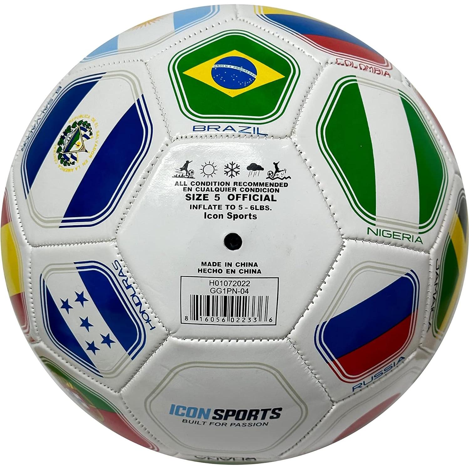 Balón de Fútbol Tamaño 5 Icon Sports Multicolor