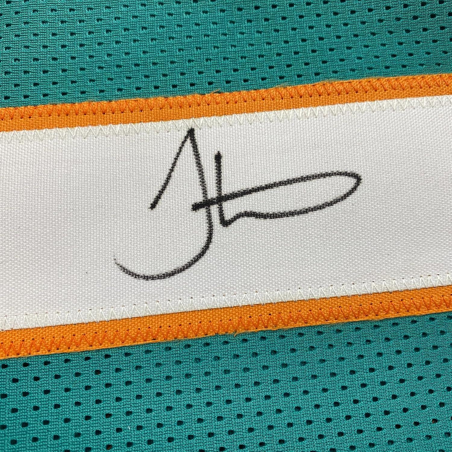 Camiseta de fútbol retro Tyreek Hill firmada - Teal