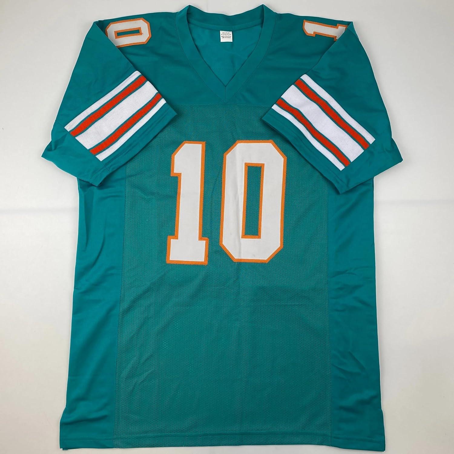 Camiseta de fútbol retro Tyreek Hill firmada - Teal
