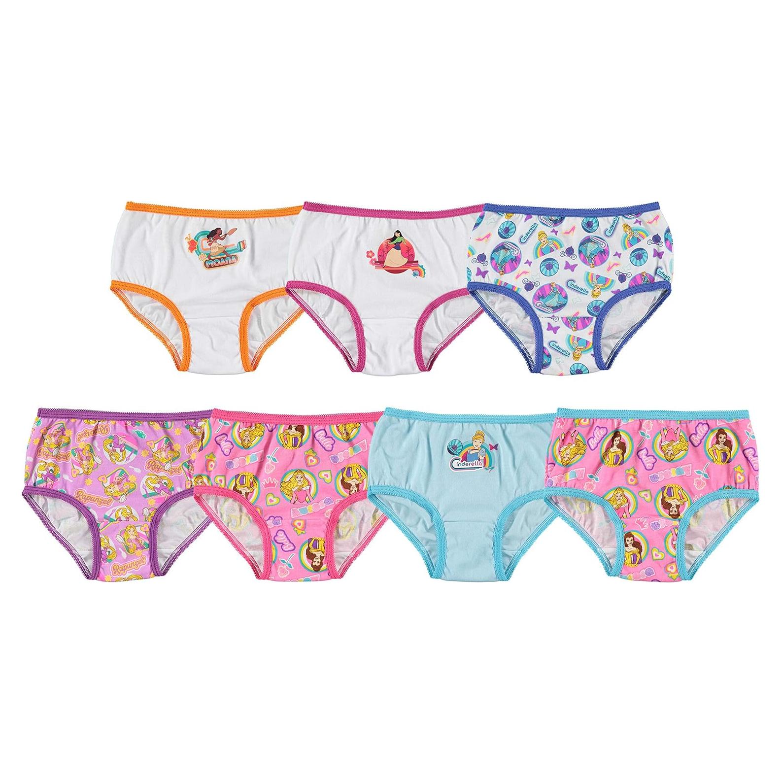 Multipack de Panties Disney para Niñas 2-3T 100% Algodón
