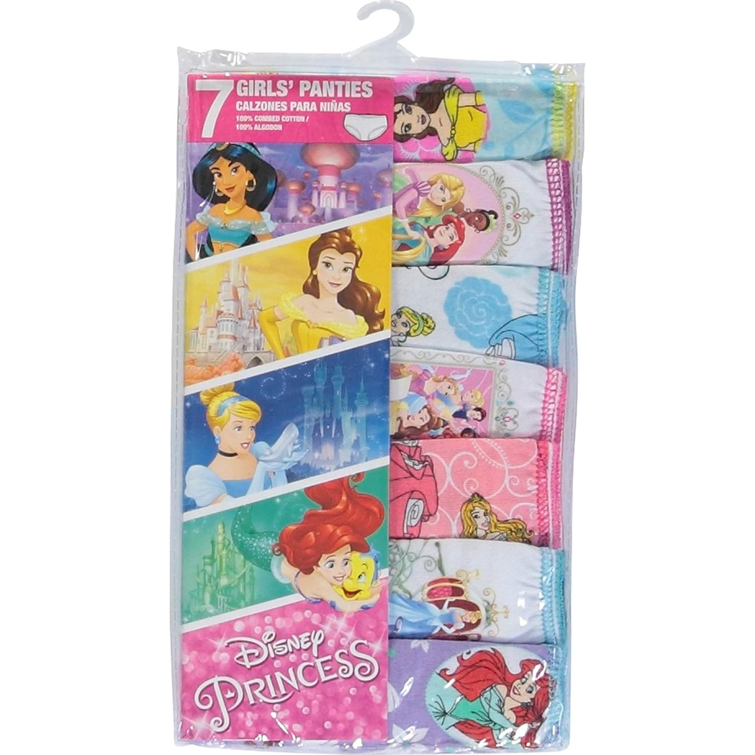 Multipack de Panties Disney para Niñas 100% Algodón Talla 2/3T