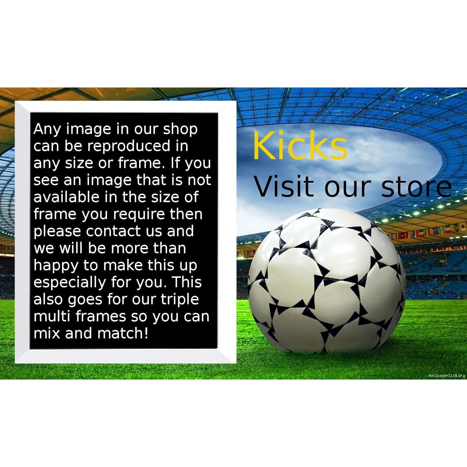 Foto Autografiada Cristiano Ronaldo y Lionel Messi en Marco 33x24cm