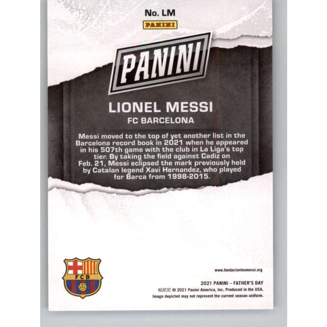 Tarjeta de Comercio Panini Lionel Messi FC Barcelona 2021