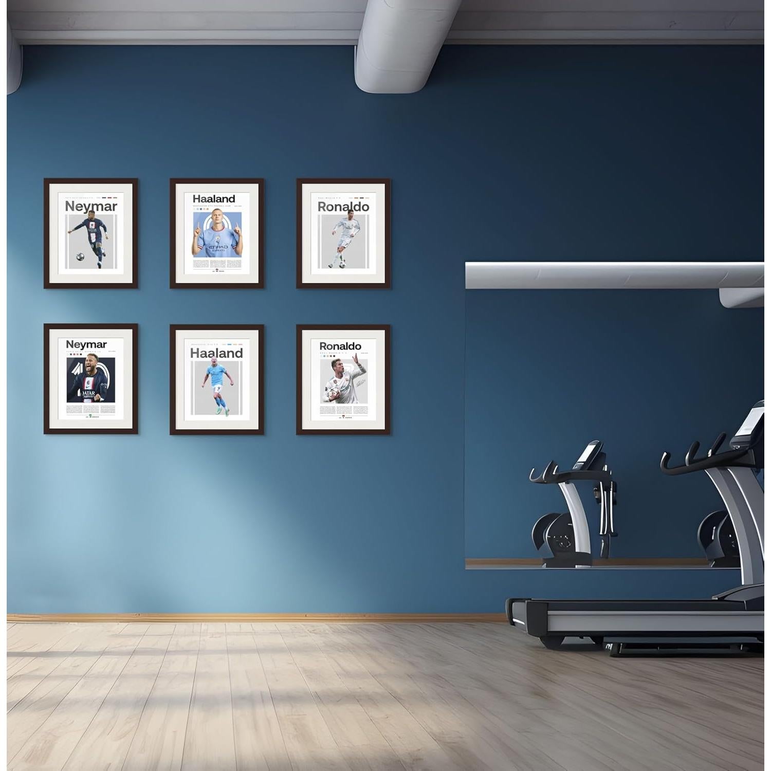 Conjunto de 12 Pósters de Fútbol BigWig Prints 20x25 cm