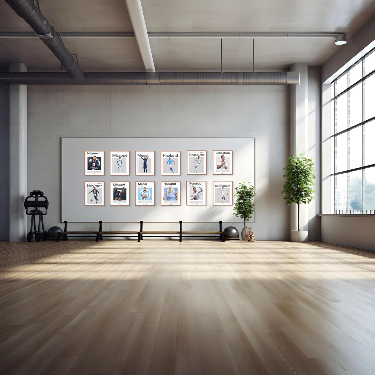 Conjunto de 12 Pósters de Fútbol BigWig Prints 20x25 cm