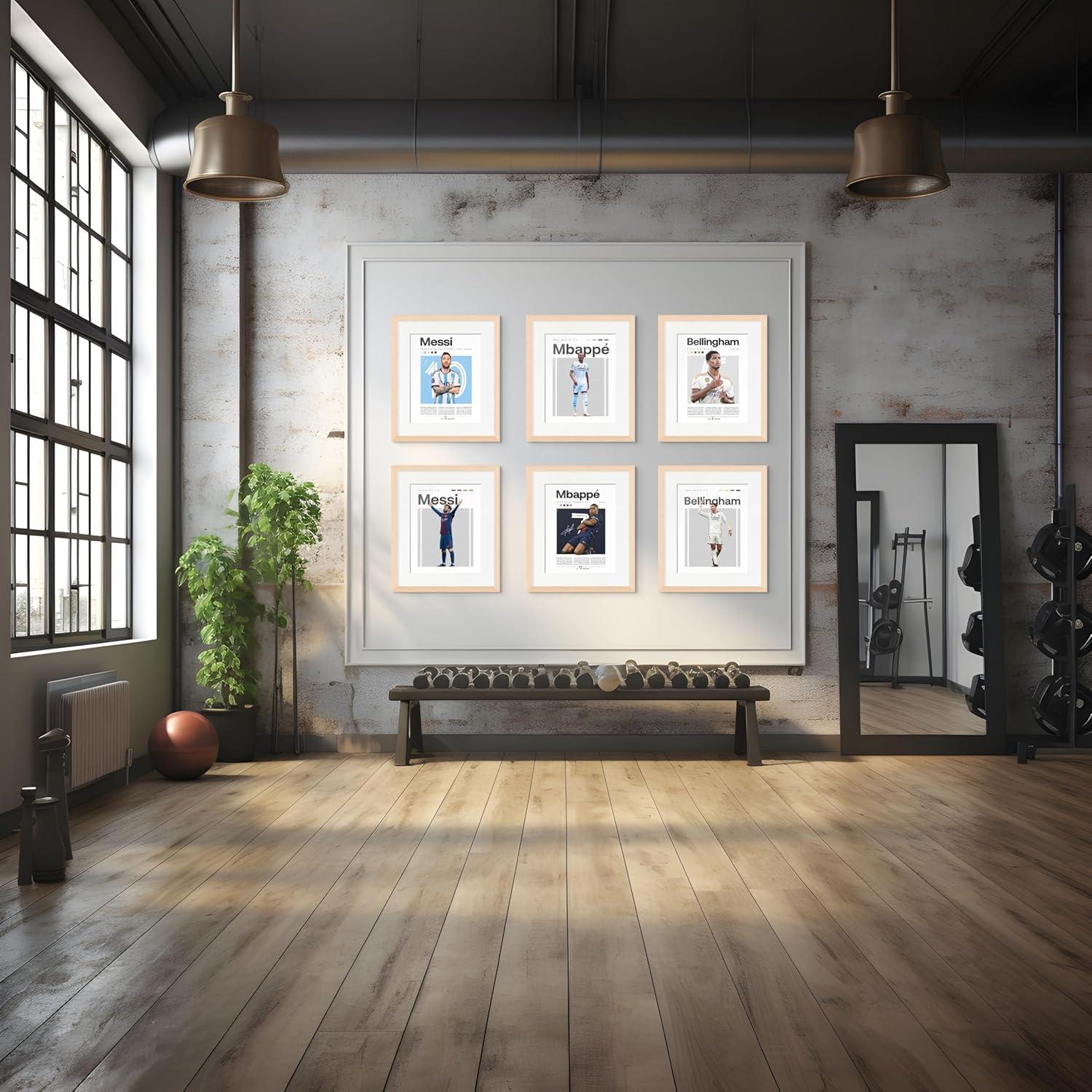 Conjunto de 12 Pósters de Fútbol BigWig Prints 20x25 cm