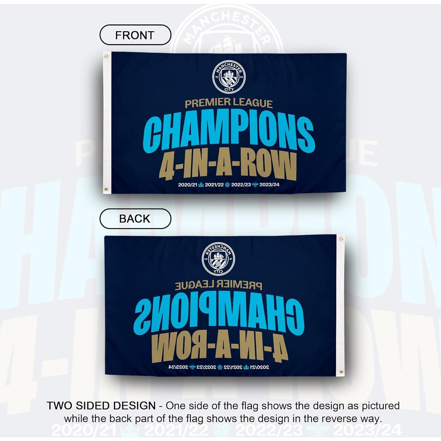 Bandera Manchester City 3x5 pies 100% Poliester Desert Cactus