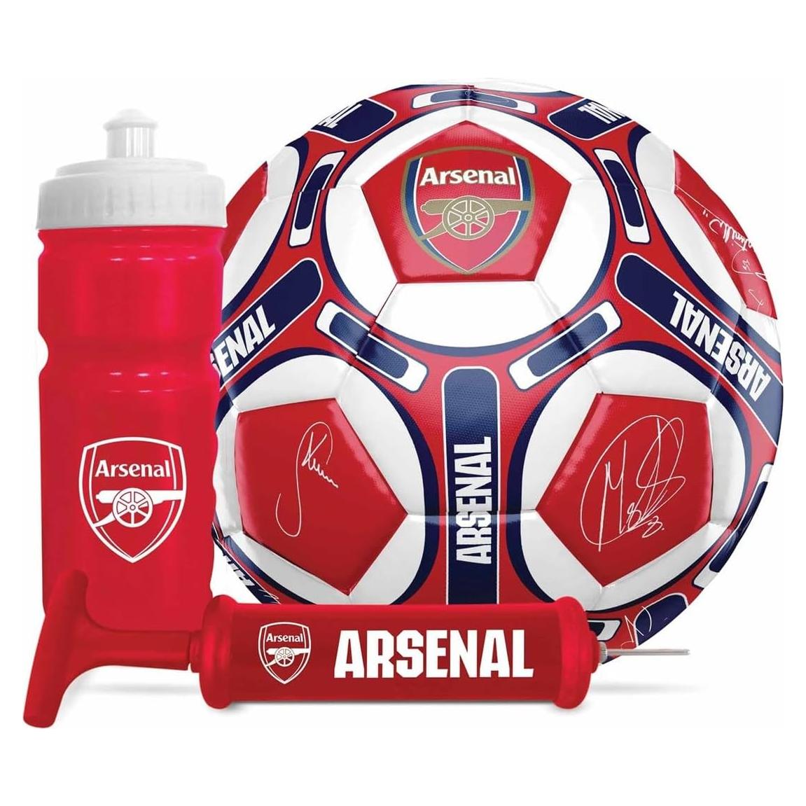 Conjunto de Fútbol Hy-Pro Arsenal F.C. Balón + Botella 500ml