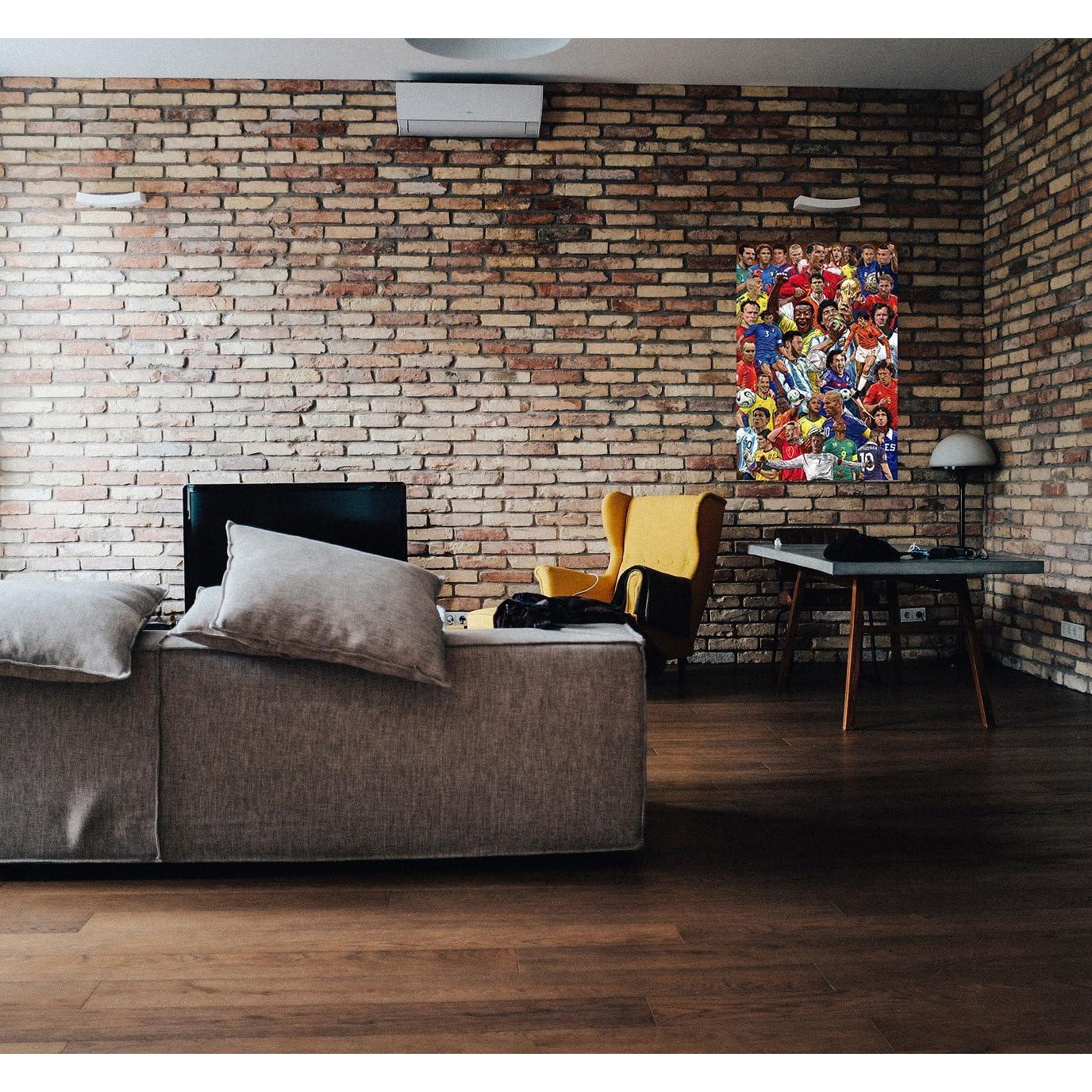 Póster Deportivo Leyendas del Fútbol 61x91 cm - Maradona, Messi