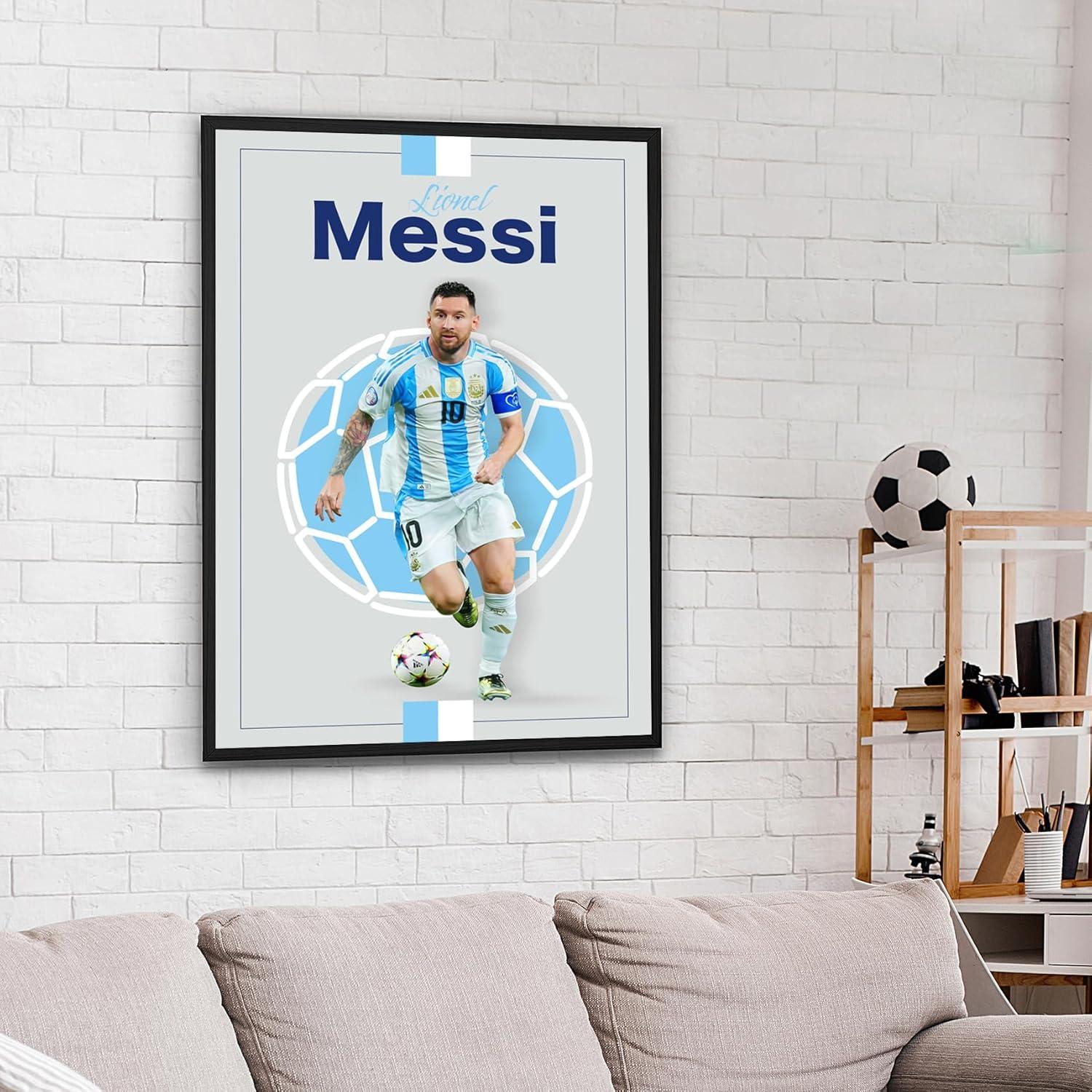 Póster de Fútbol Lionel Messi 40.64x50.8 cm Papel Satinado