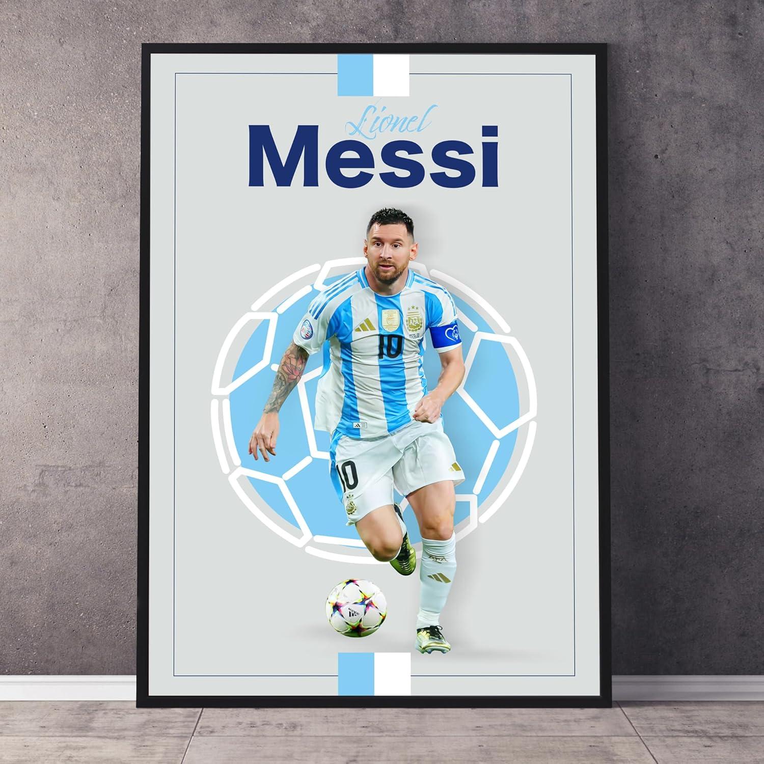Póster de Fútbol Lionel Messi 40.64x50.8 cm Papel Satinado