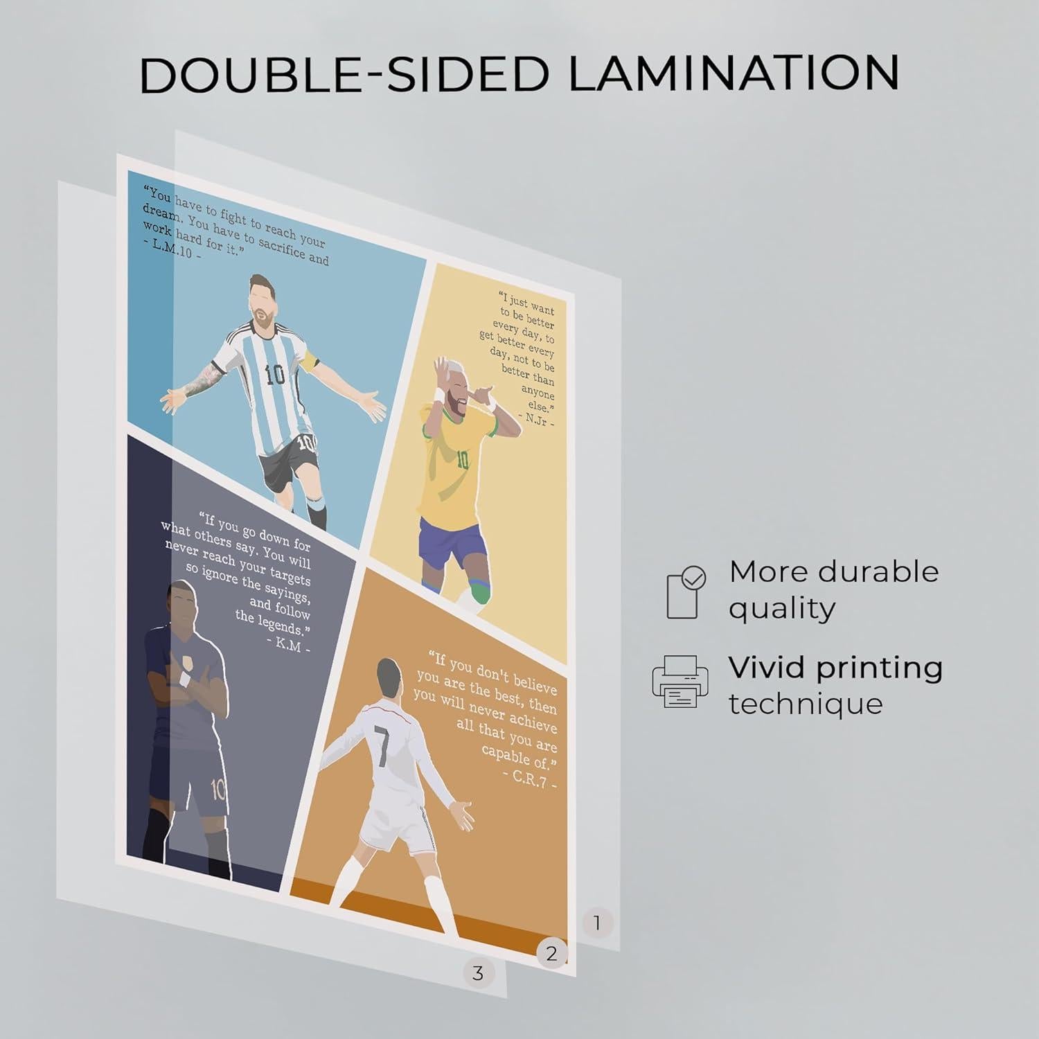 Arte Motivacional de Fútbol LOLUIS Sin Marco 40x50 cm