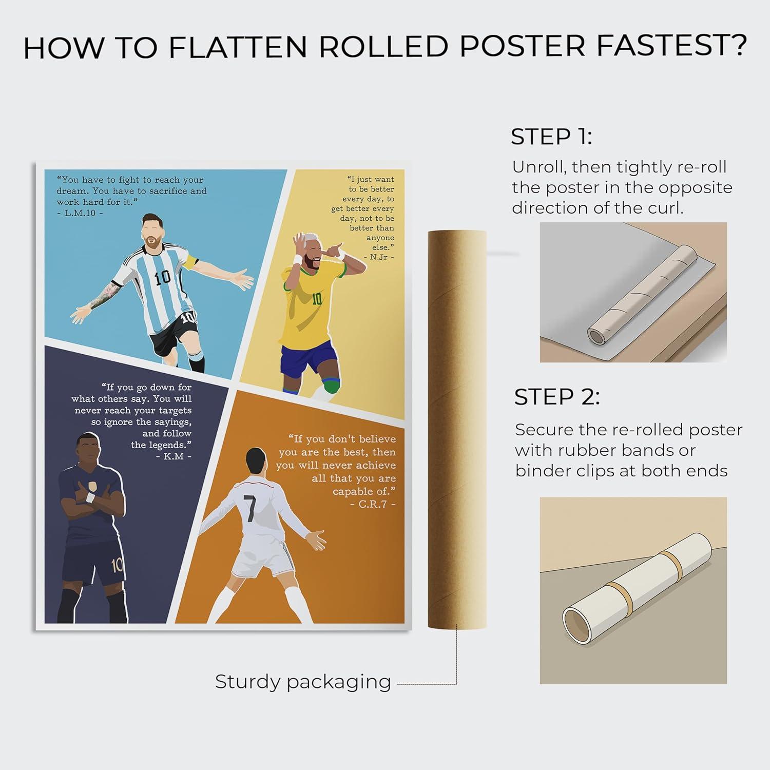 Arte Motivacional de Fútbol LOLUIS Sin Marco 40x50 cm