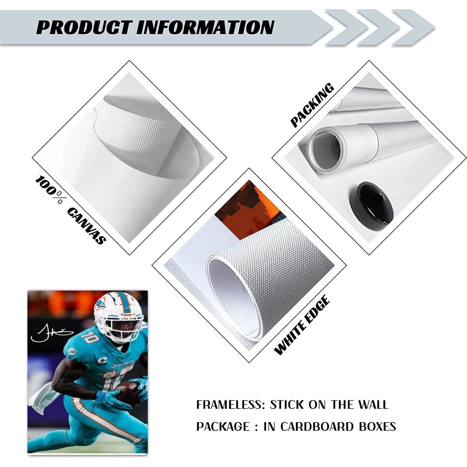 Póster de Fútbol Americano Tyreek Hill Delfines 40x60 cm