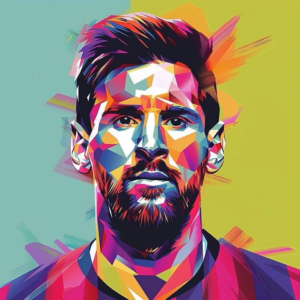 Póster de Arte Giclee Lionel Messi ArtDirect 121.92x121.92 cm