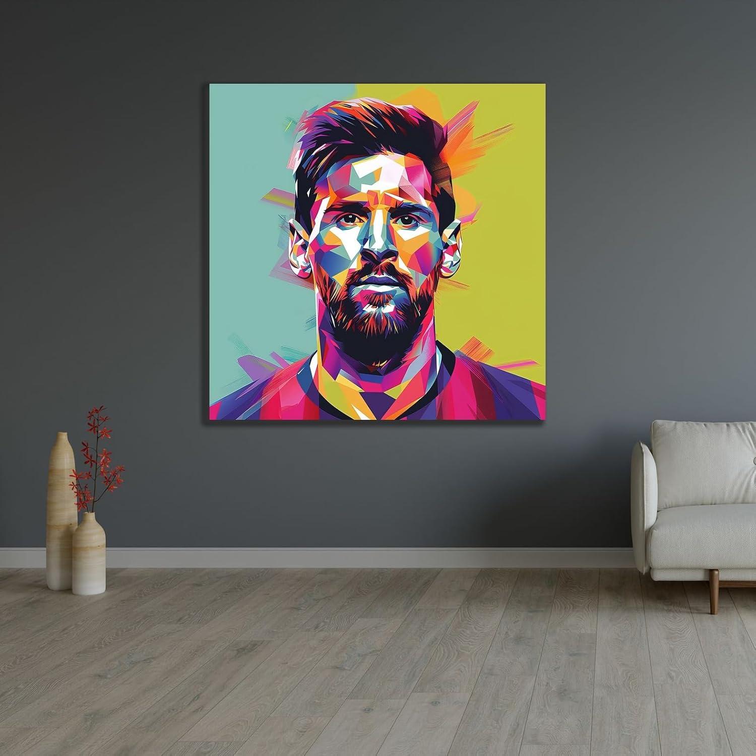 Póster de Arte Giclee Lionel Messi ArtDirect 121.92x121.92 cm