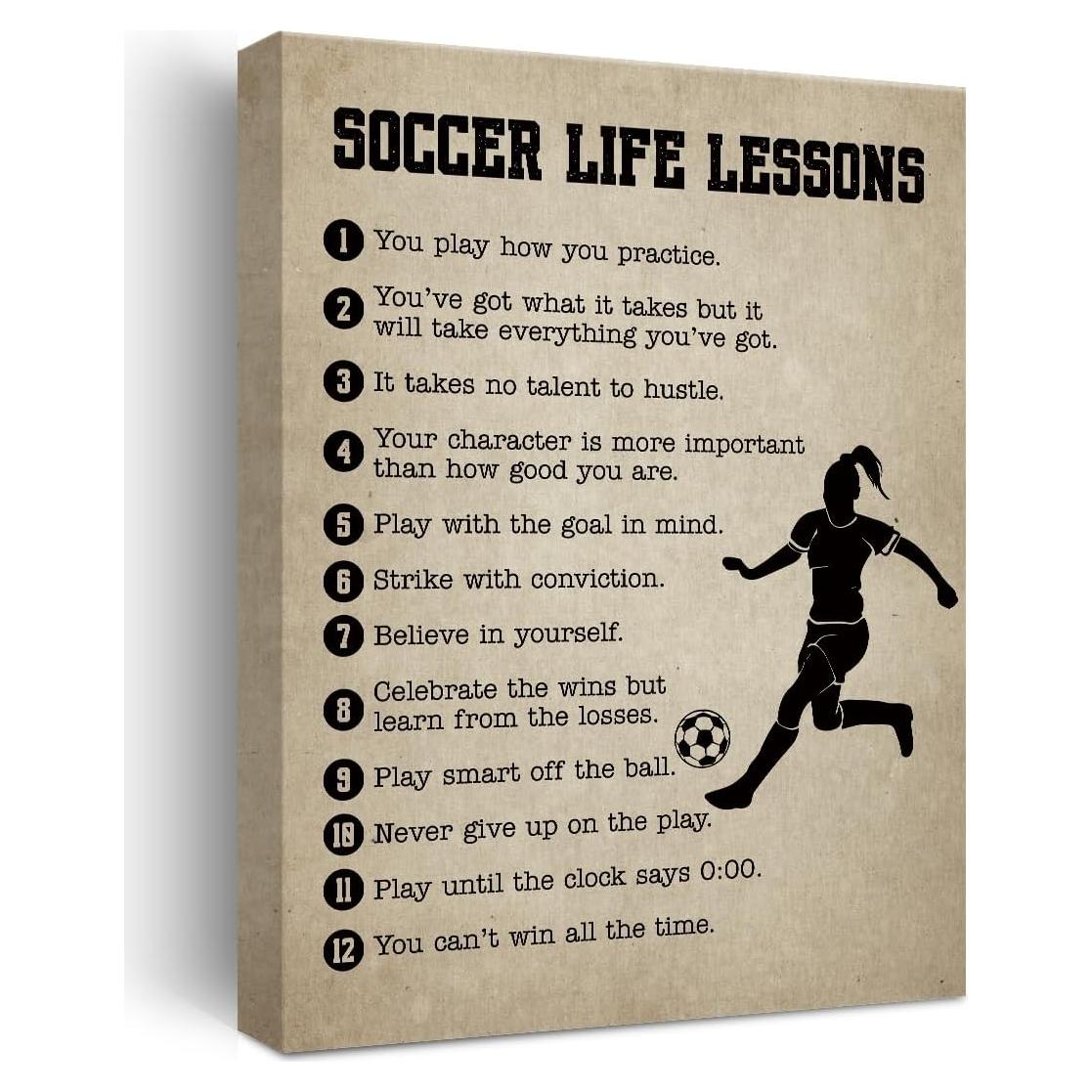 Póster de Lienzo de Fútbol 30x38 cm - Decoración Artística