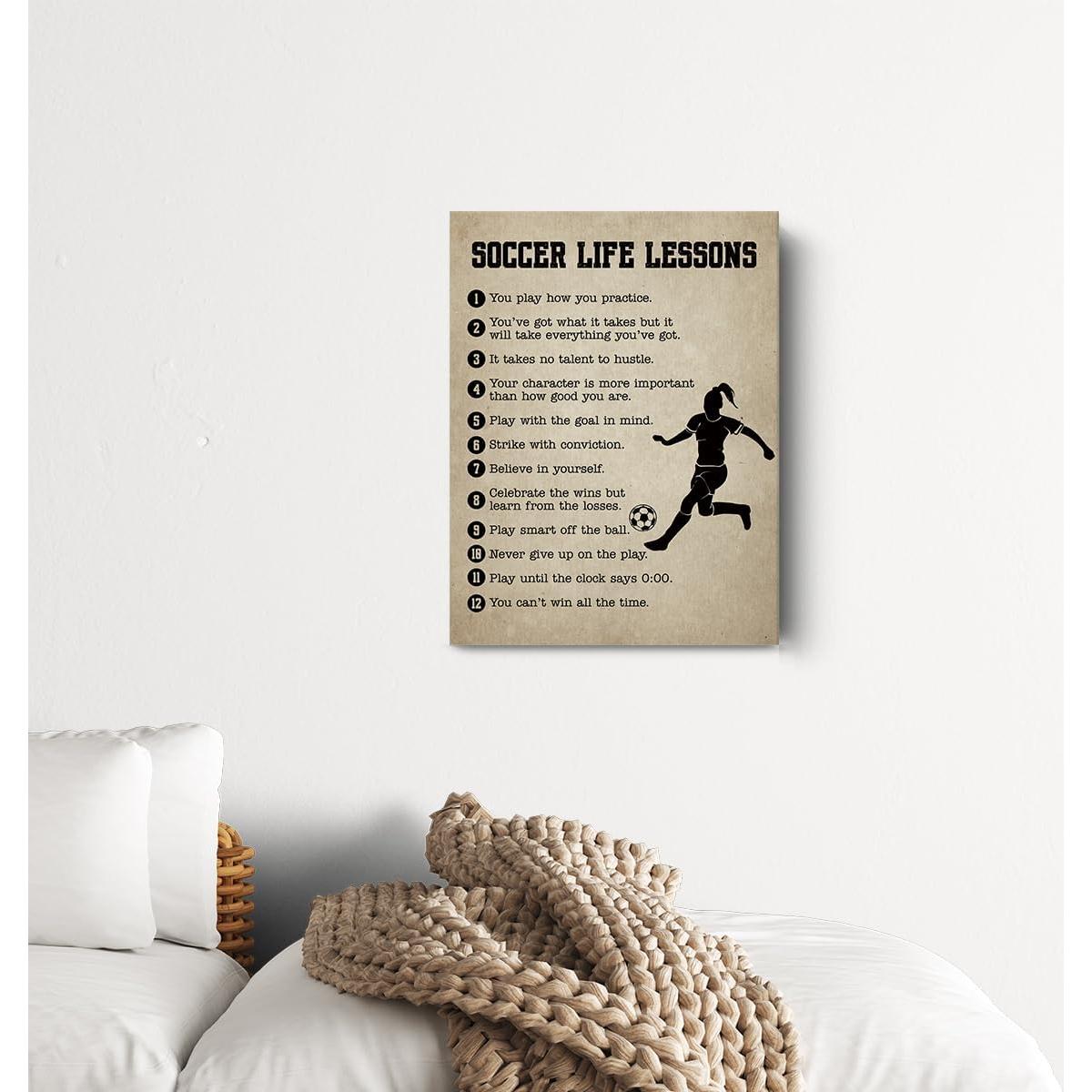 Póster de Lienzo de Fútbol 30x38 cm - Decoración Artística