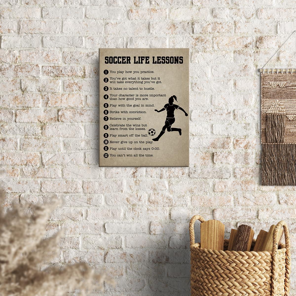 Póster de Lienzo de Fútbol 30x38 cm - Decoración Artística