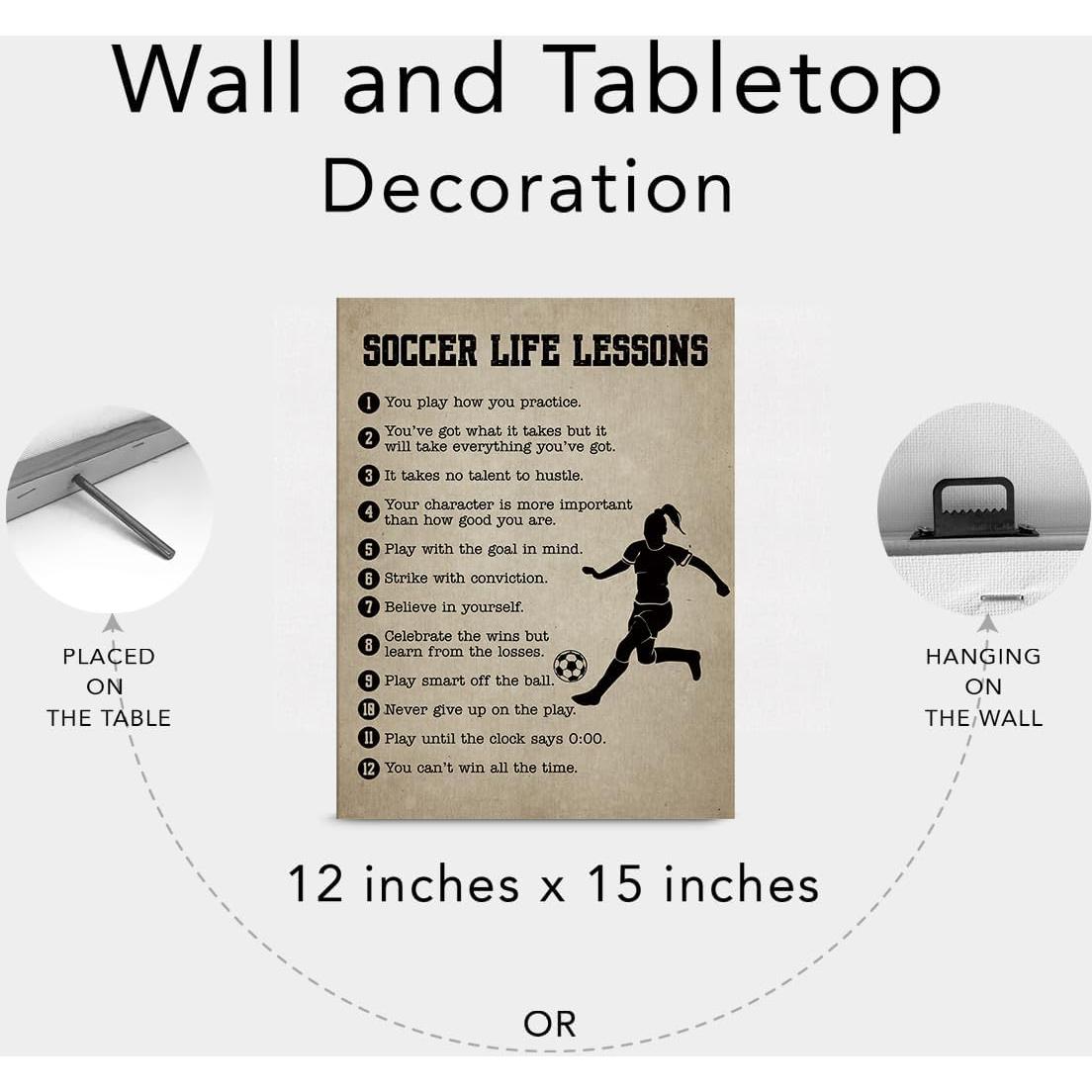 Póster de Lienzo de Fútbol 30x38 cm - Decoración Artística