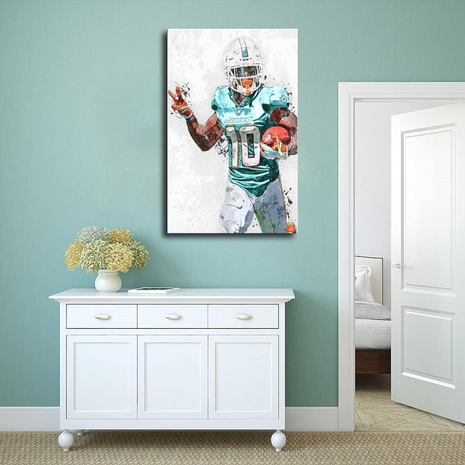 Póster Lienzo Tyreek Hill 45x30cm Decoración Alta Calidad