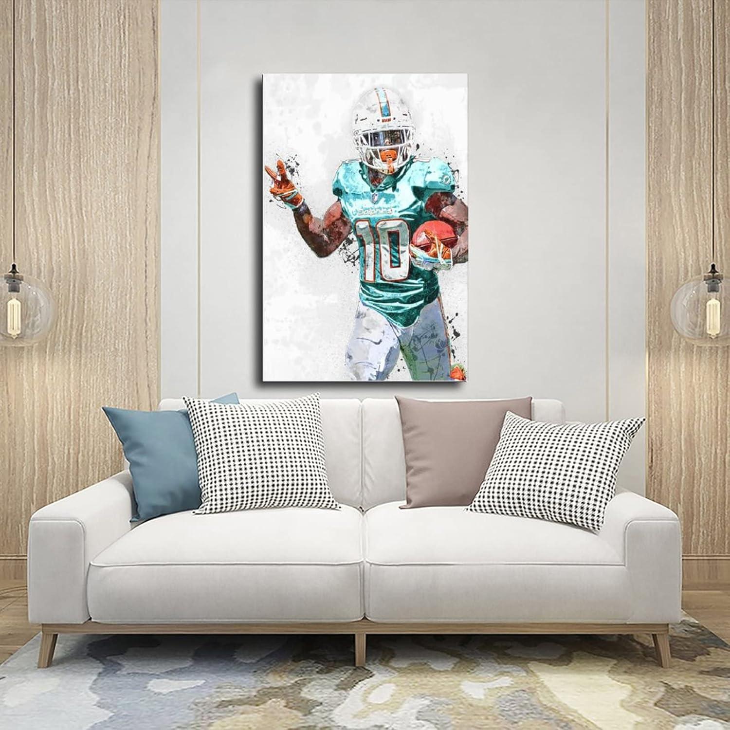 Póster Lienzo Tyreek Hill 45x30cm Decoración Alta Calidad