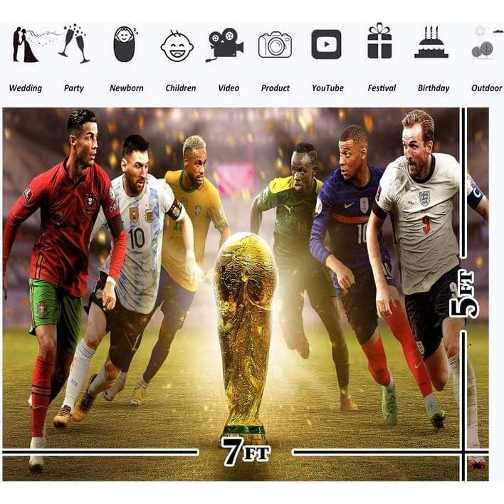 Fondo Fotográfico Copa Mundial 2022 2.13x1.52m SIMILAR
