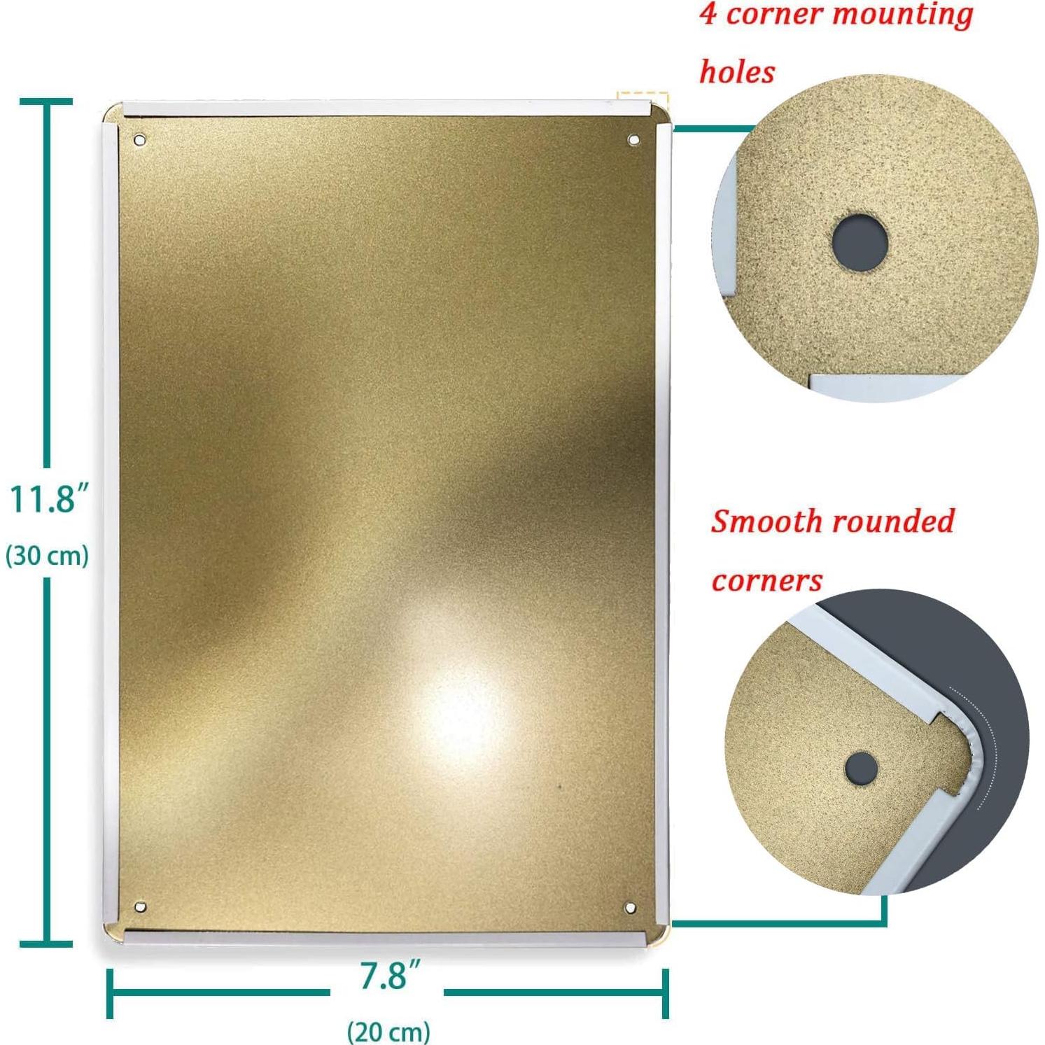 Cartel de Metal EMOHAT Lecciones de Vida en el Fútbol 30x20 cm