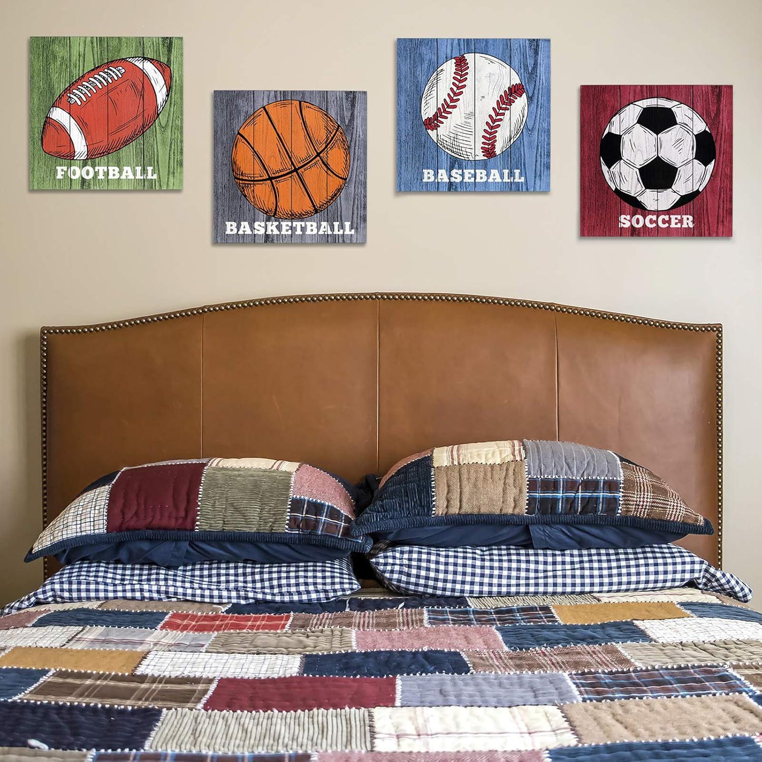 Paquete de 4 Señales Deportivas Colgantes Excello 30.48 cm