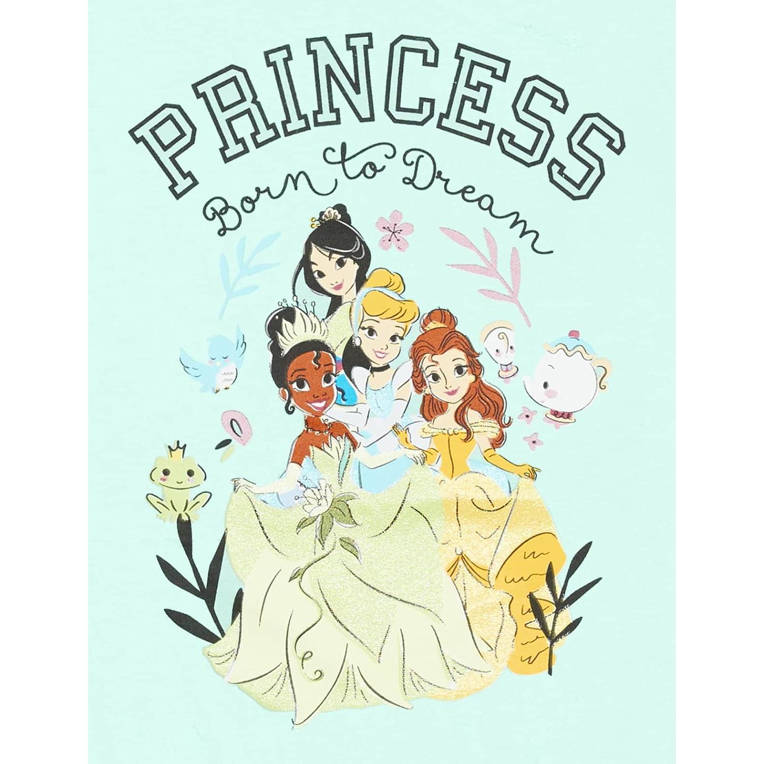 Camiseta Princesa Disney Niñas - Cenicienta, Bella, Tiana