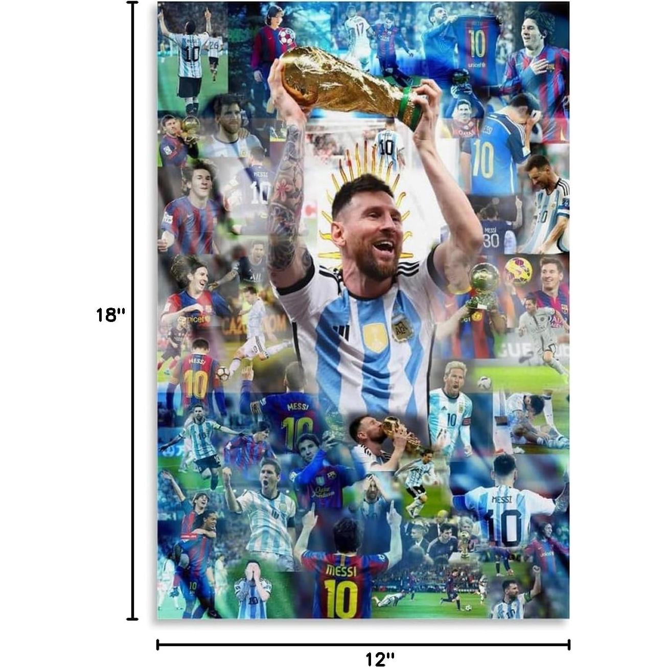 Póster de Fútbol Estrella Deportiva 90s Lienzo 30x45cm