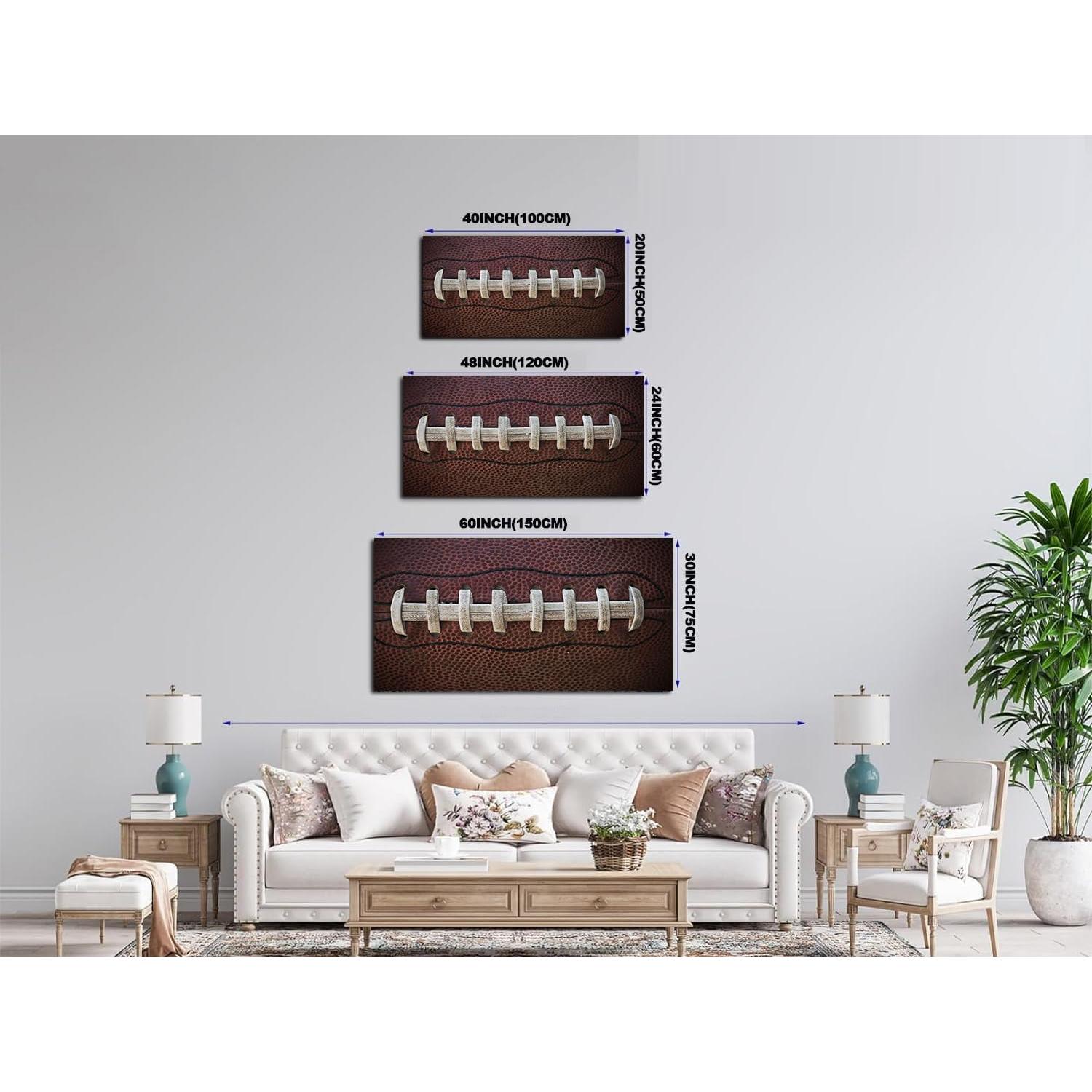 Arte de Pared Lienzo Fútbol Dafun Art 50x100 cm Estirado