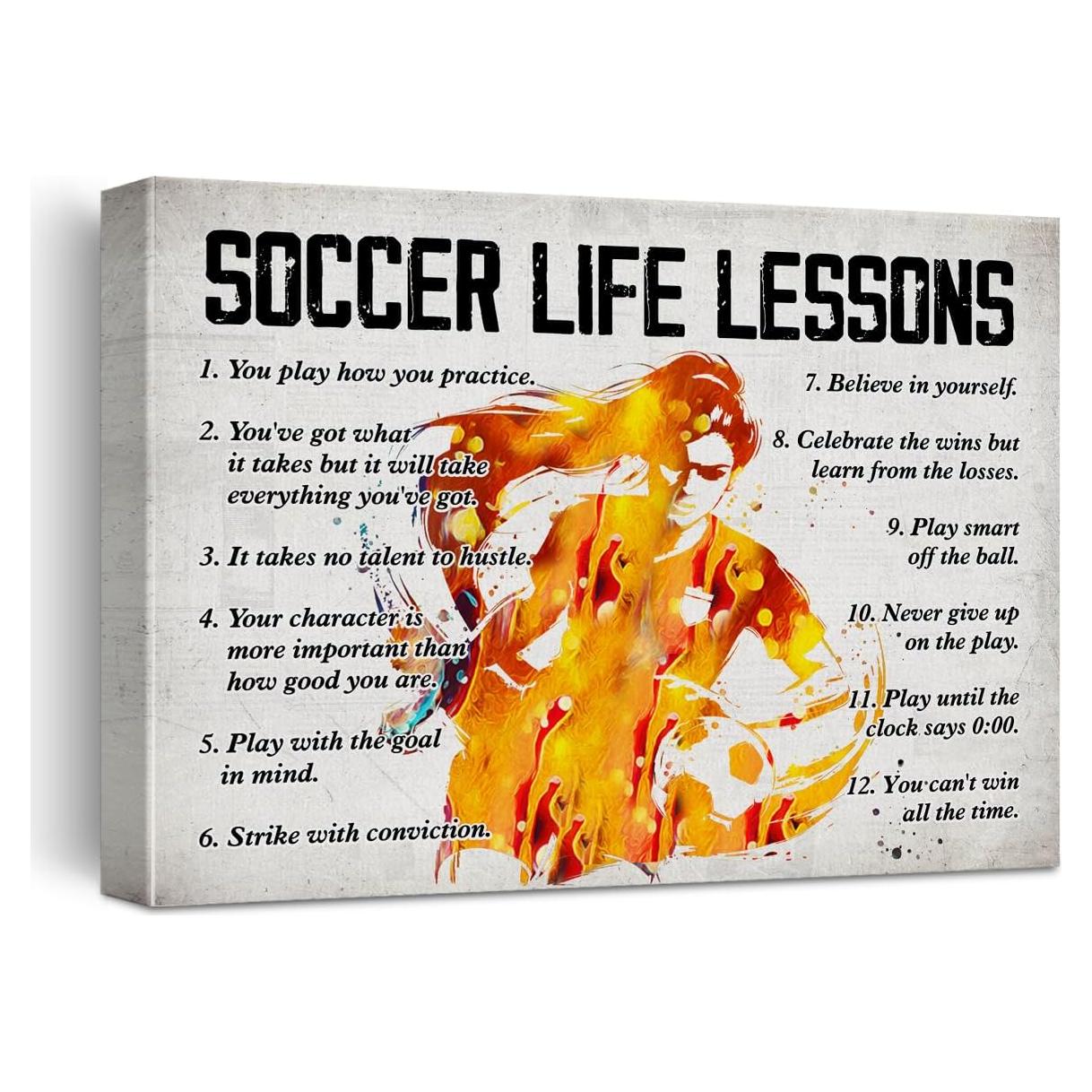 Póster de Fútbol Hijie en Lienzo 30x38 cm - Decoración Inspiradora