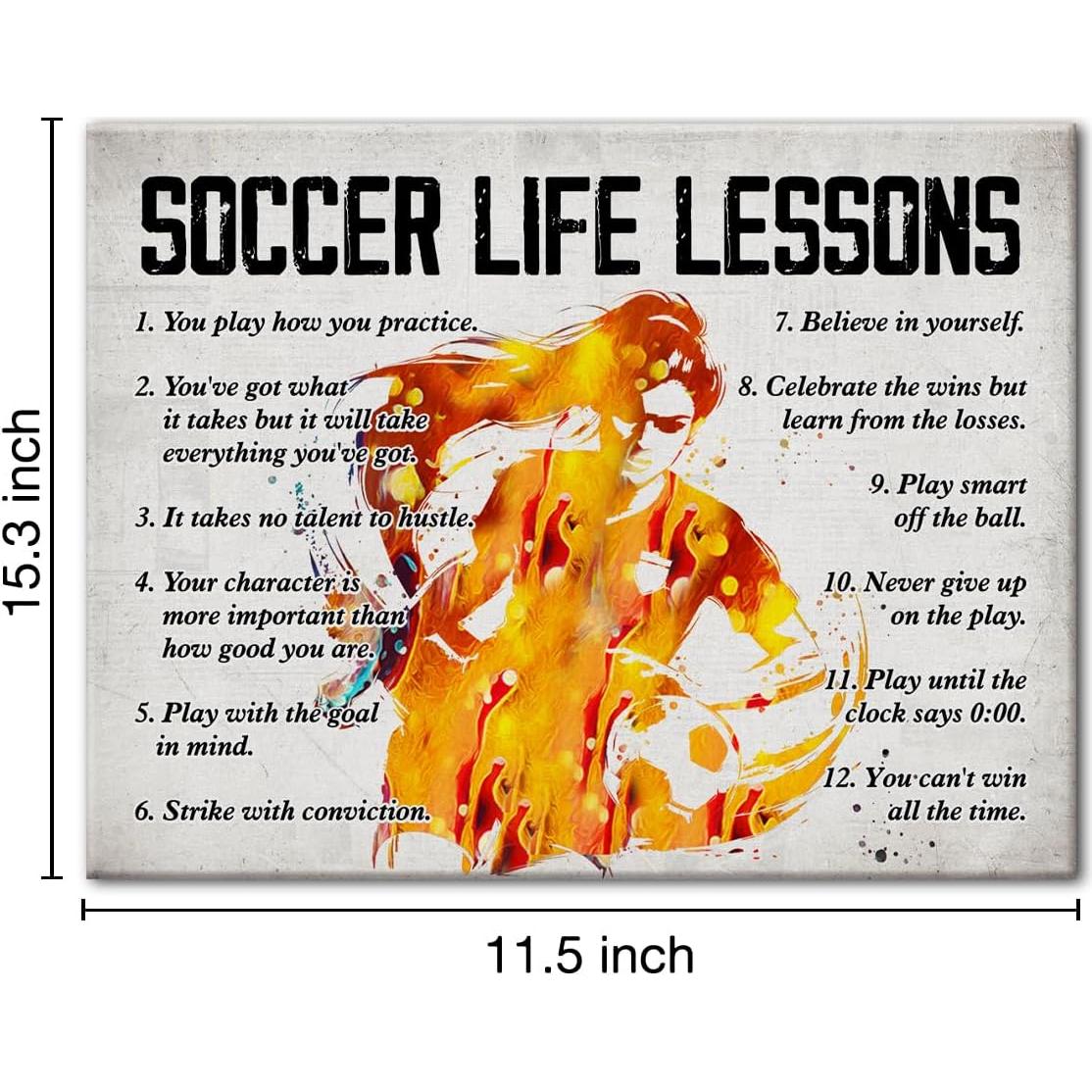 Póster de Fútbol Hijie en Lienzo 30x38 cm - Decoración Inspiradora