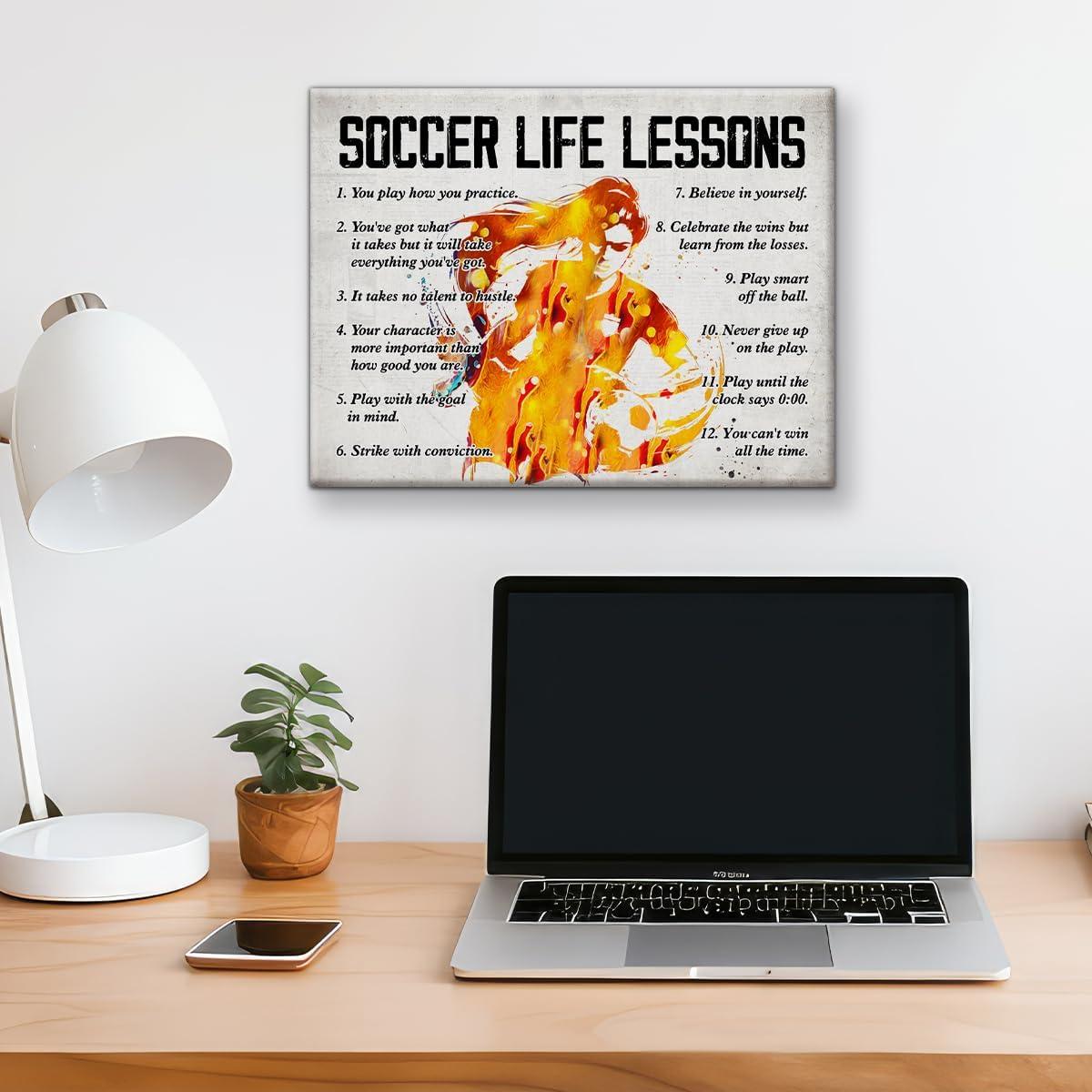Póster de Fútbol Hijie en Lienzo 30x38 cm - Decoración Inspiradora