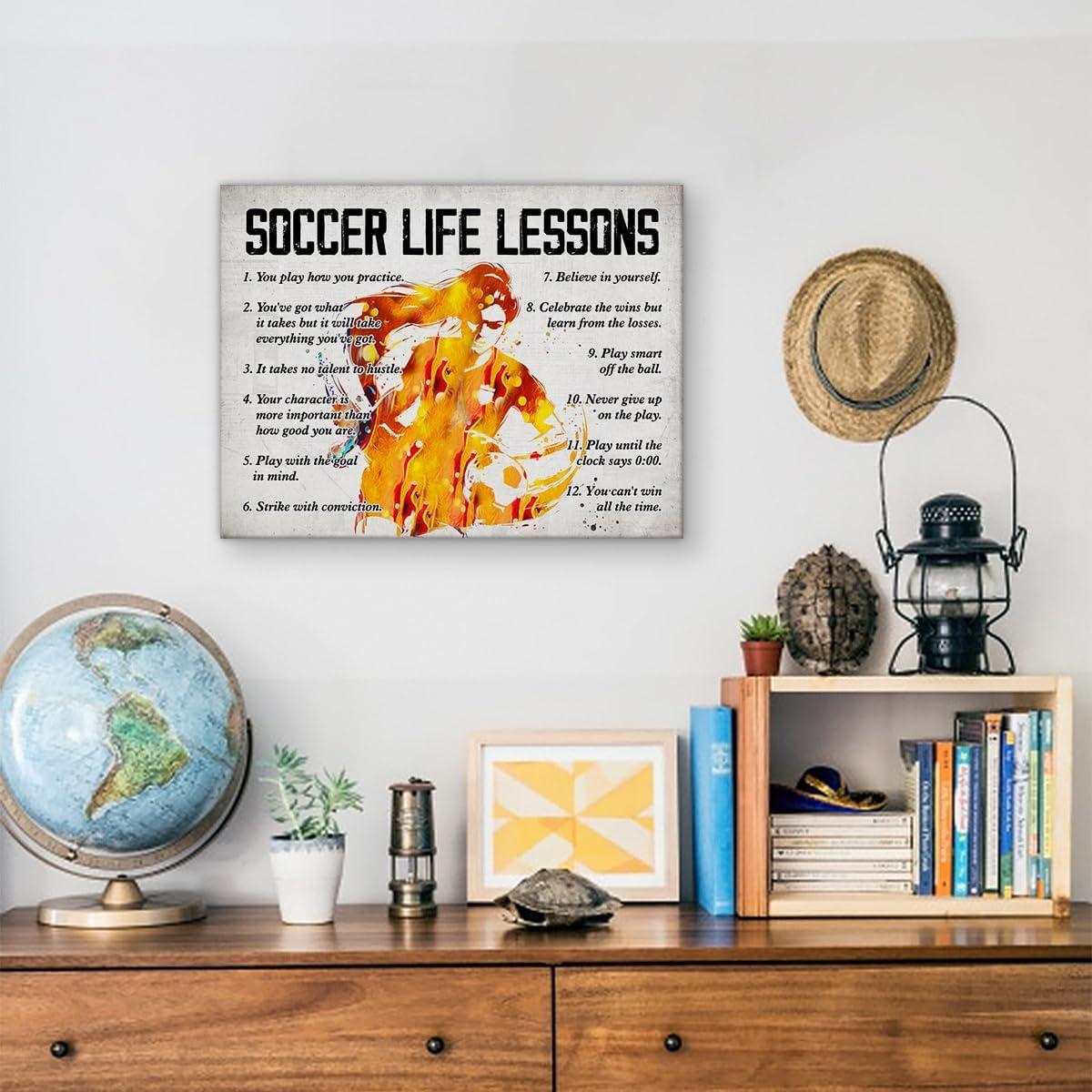 Póster de Fútbol Hijie en Lienzo 30x38 cm - Decoración Inspiradora