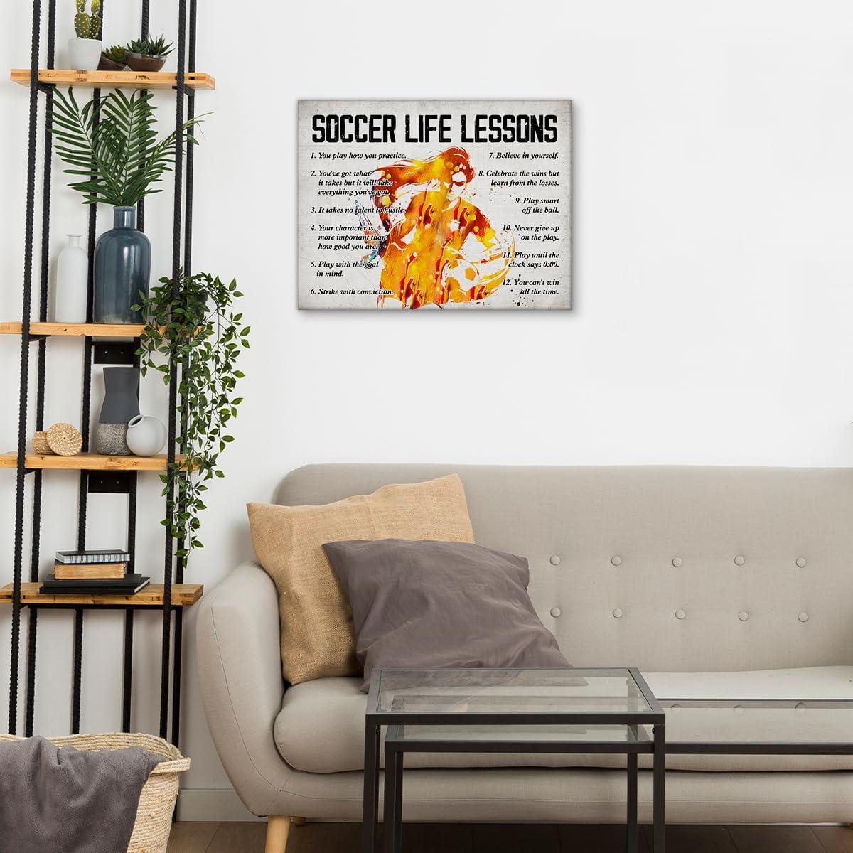 Póster de Fútbol Hijie en Lienzo 30x38 cm - Decoración Inspiradora