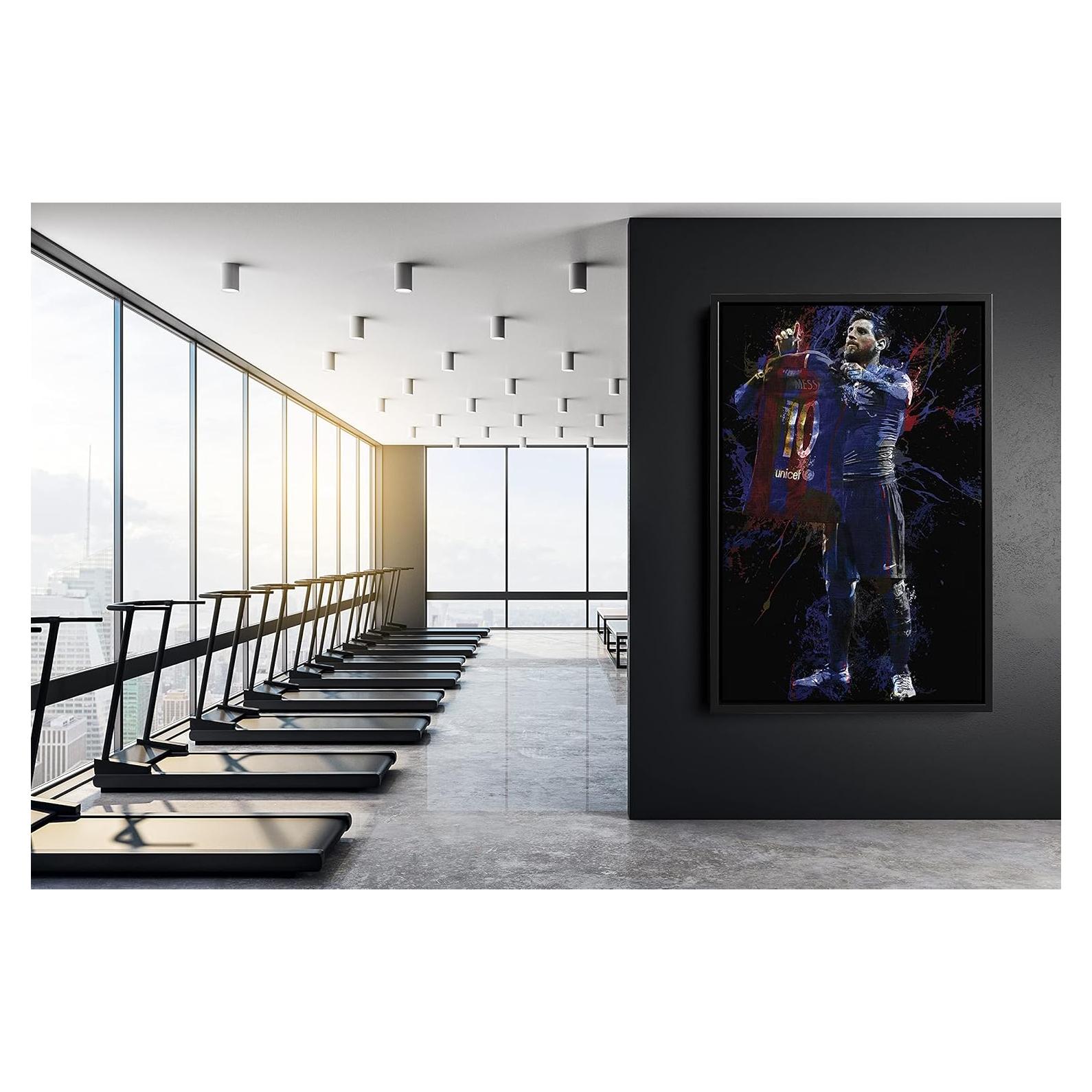 Póster Hecho a Mano Lionel Messi 76x114 cm Arte de Pared