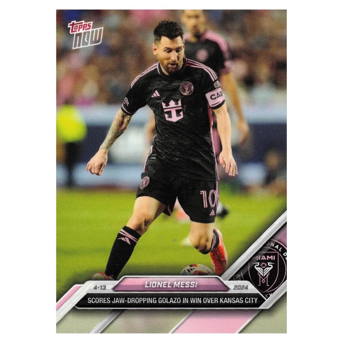 Tarjeta de Fútbol Lionel Messi Topps 2024 Inter Miami - Edición Limitada