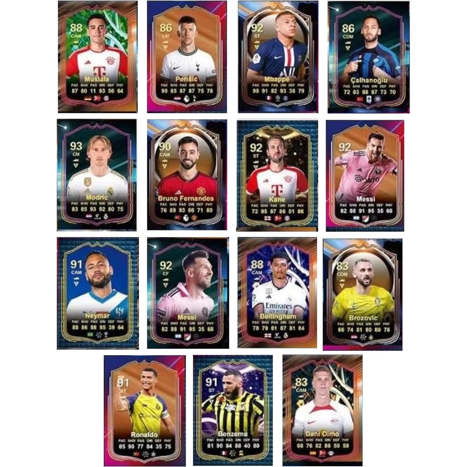 Tarjetas de Comercio de Fútbol 2025 - 48 Tarjetas Coleccionables