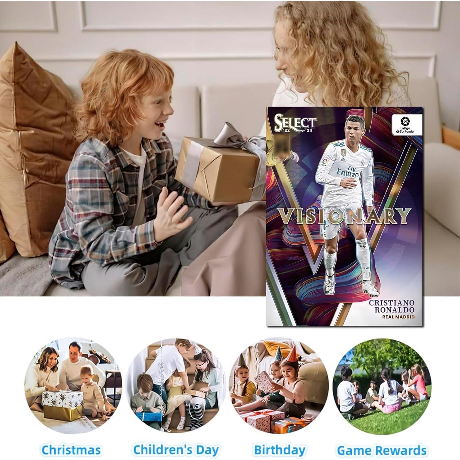 Soccer Trading Cards - 50 Unique Greatest Player Cards for Kids, Adults & Collectors, Not Original,No Repeat