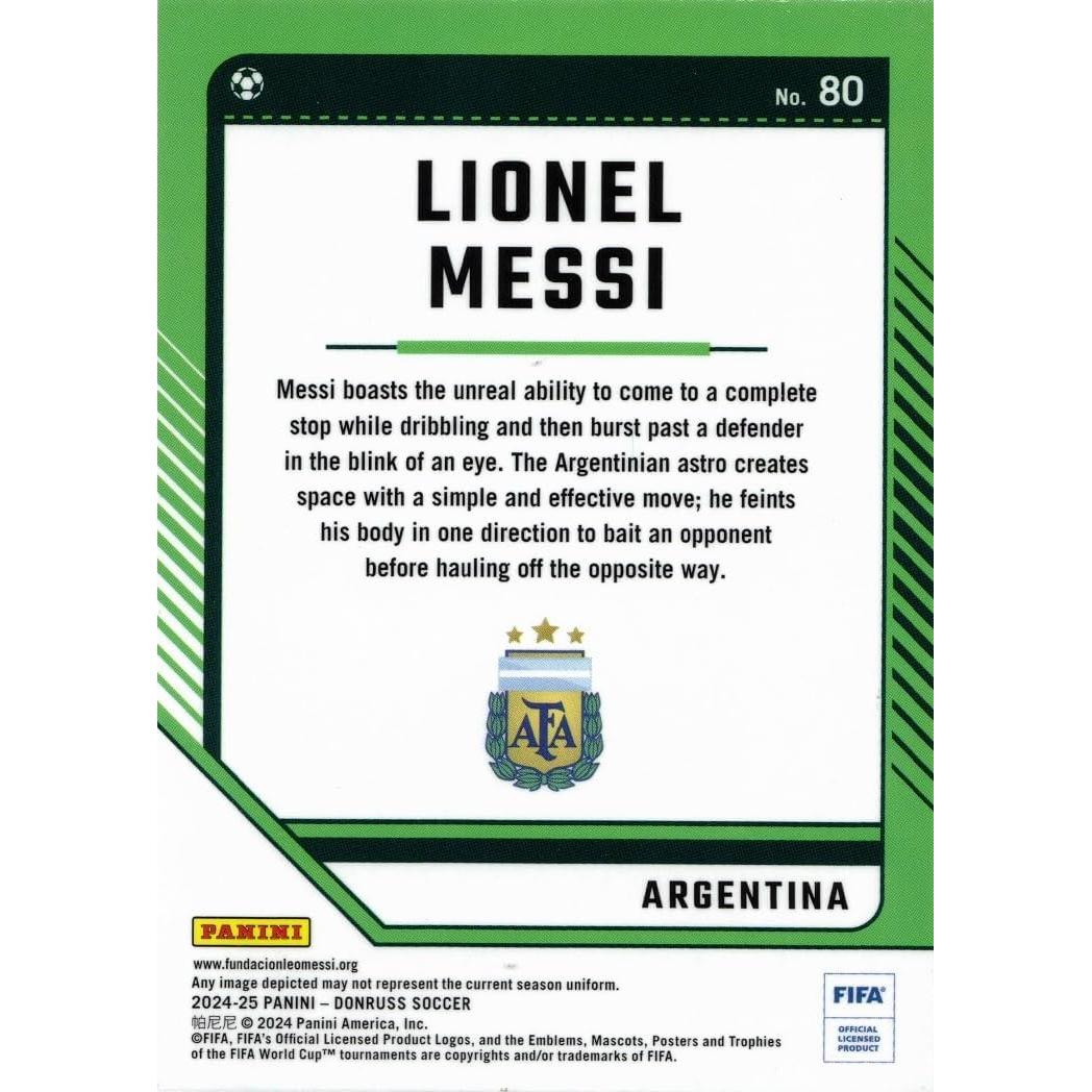 Tarjeta de Fútbol Lionel Messi Panini Donruss Optic 2024-25